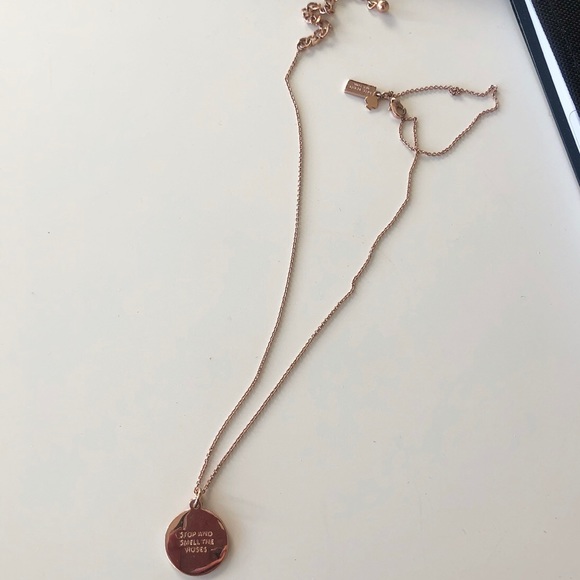 Kate spade ♠️ rose gold necklace